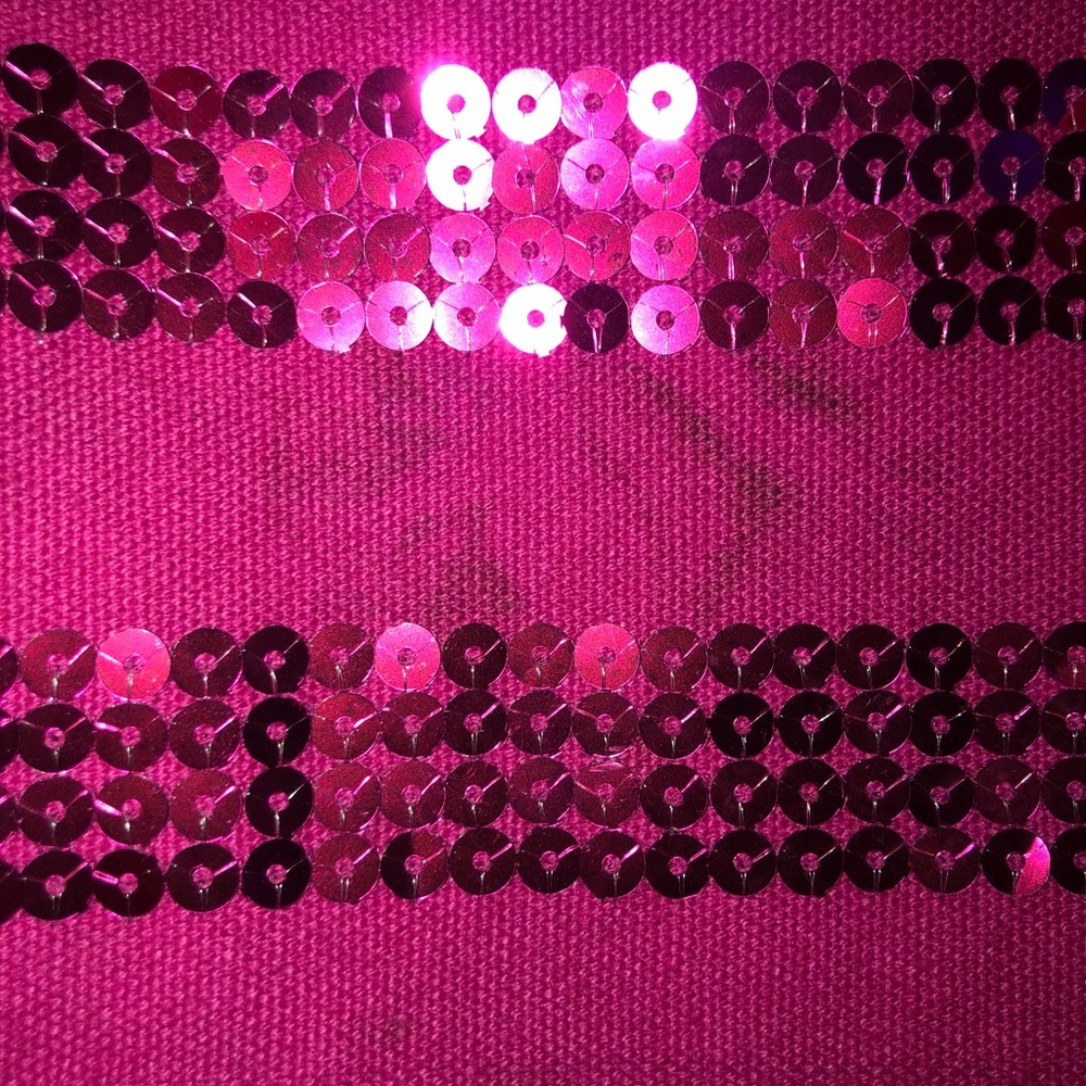 (Victoria’s Secret) Hot Pink Sequined Tote - Picture 4 of 4